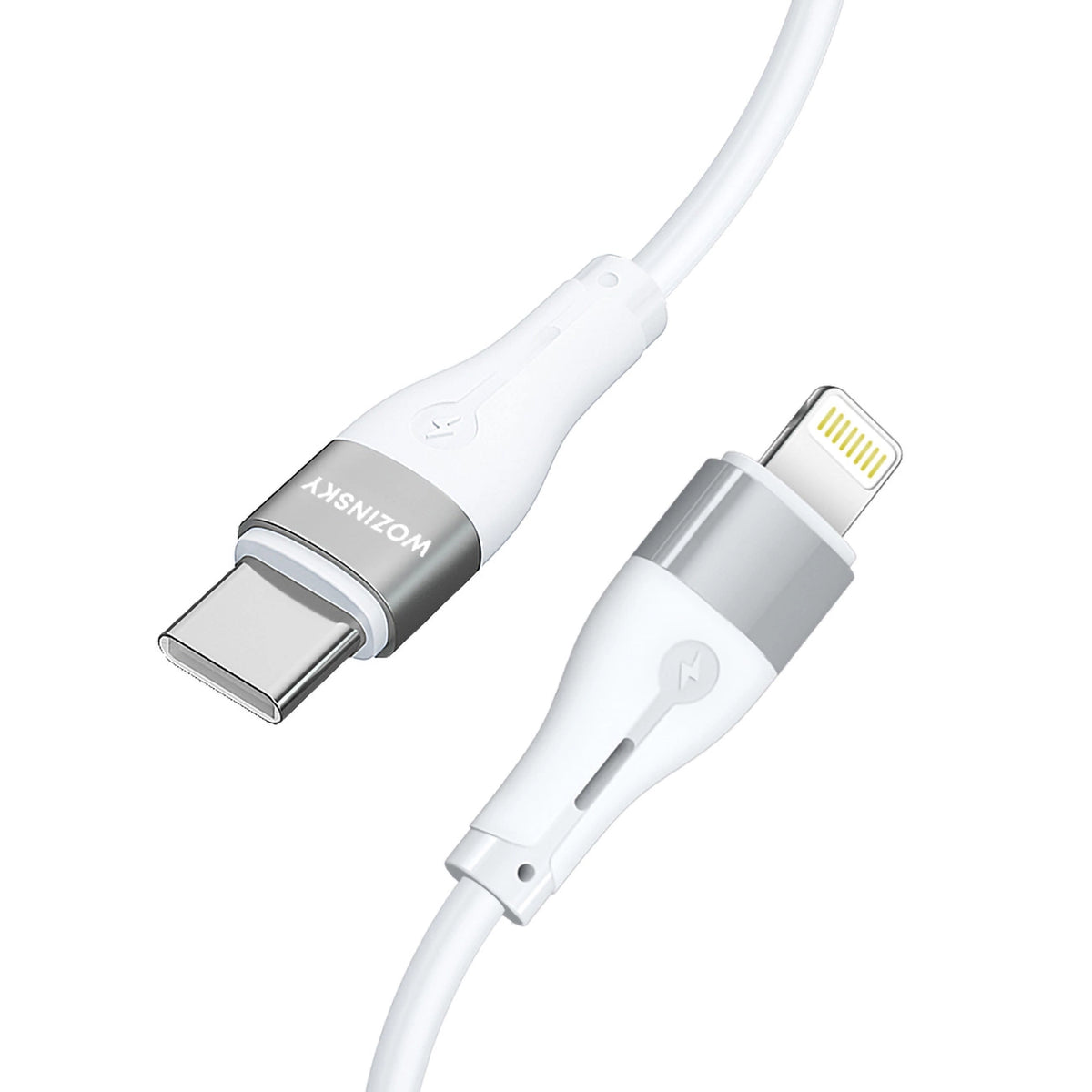 Kabel Wozinsky WSTCL1 Lightning / USB-C PD 27W 1 m - biały – zdjęcie 3