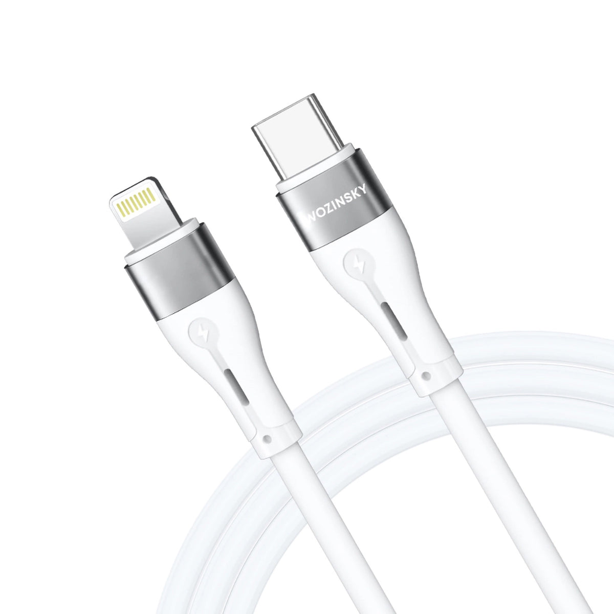 Kabel Wozinsky WSTCL1 Lightning / USB-C PD 27W 1 m - biały – zdjęcie 4