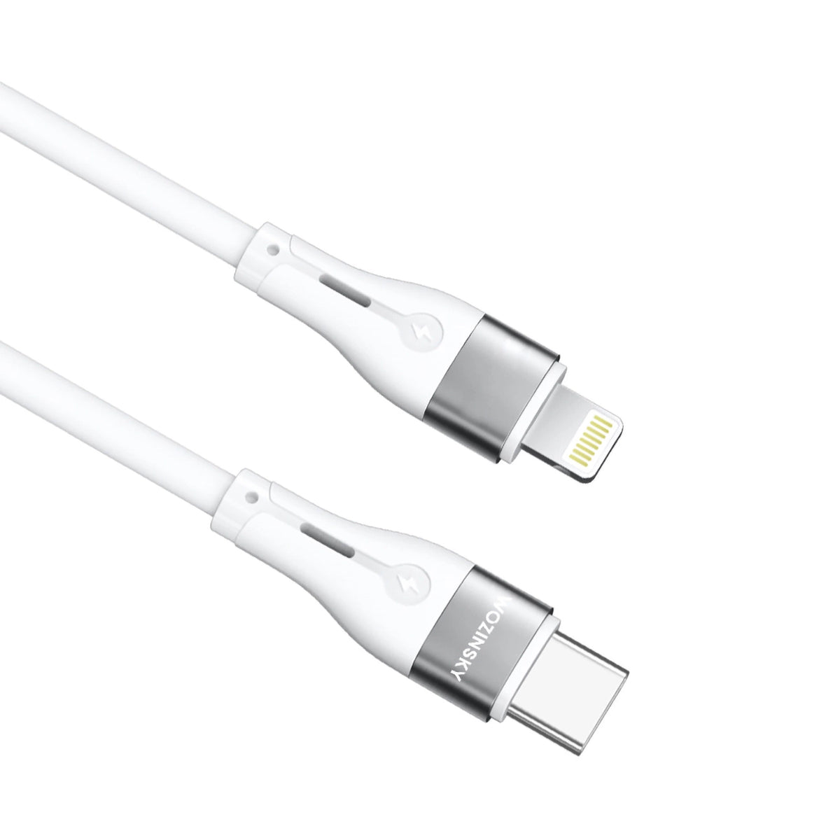 Kabel Wozinsky WSTCL1 Lightning / USB-C PD 27W 1 m - biały – zdjęcie 2