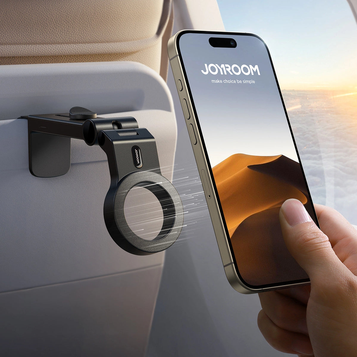 Uchwyt podróżny Joyroom JR-ZS365 na telefon magnetyczny - czarny – zdjęcie 7