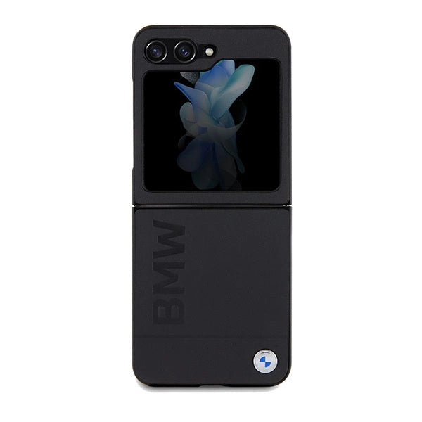 Etui BMW Leather Hot Stamp na Samsung Galaxy Z Flip 5 - czarne – zdjęcie 2