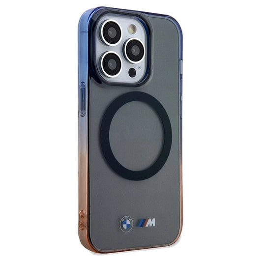 Etui BMW Gradient Bumper MagSafe na iPhone 15 Pro Max - szare