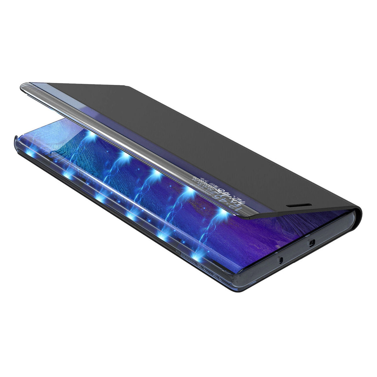 Etui New Sleep View Case do Xiaomi POCO C65 / Redmi 13C z klapką - czarne – zdjęcie 4