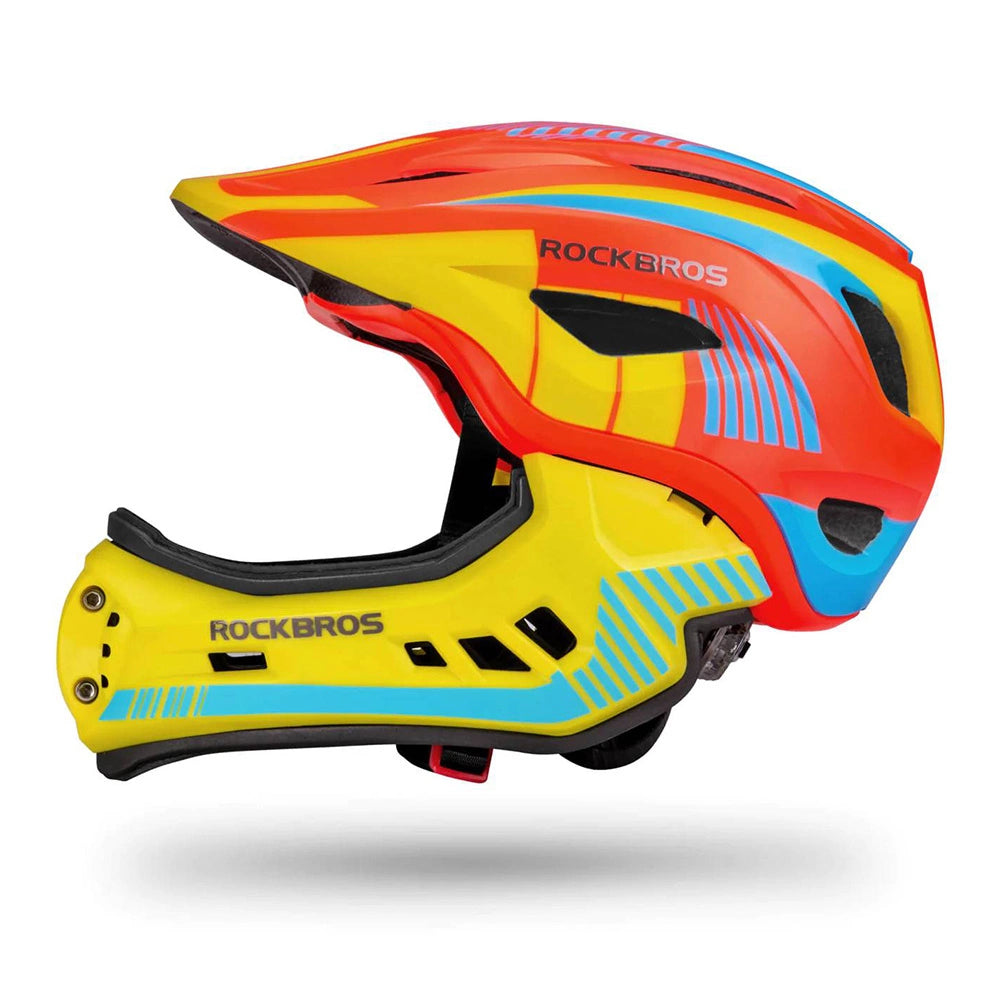 Kask rowerowy Rockbros TT-32SOYB-S dziecięcy z odpinaną szczęką rozmiar S – zdjęcie 3