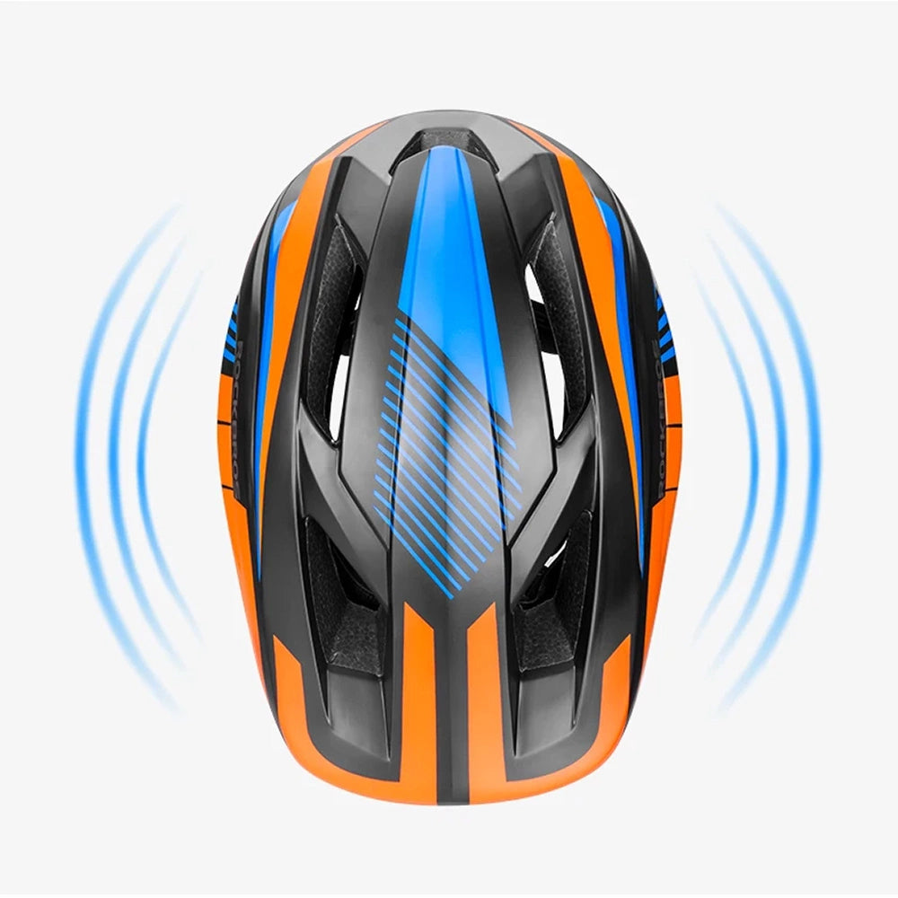Kask rowerowy Rockbros TT-32SOBL-M dziecięcy z odpinaną szczęką rozmiar M – zdjęcie 8