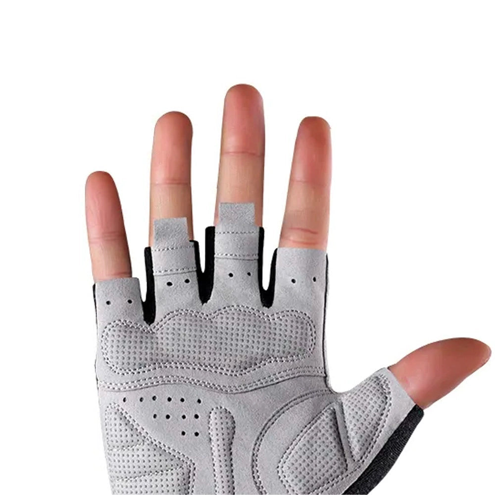 Rękawiczki rowerowe Rockbros S109GR rozmiar M - szare – zdjęcie 4