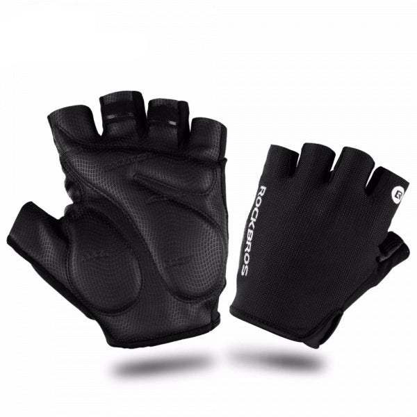 Rękawiczki rowerowe Rockbros S106BK rozmiar S - czarne – zdjęcie 4
