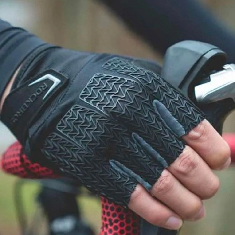 Rękawiczki rowerowe Rockbros S169BGR XXL z wkładkami żelowymi - szare – zdjęcie 6