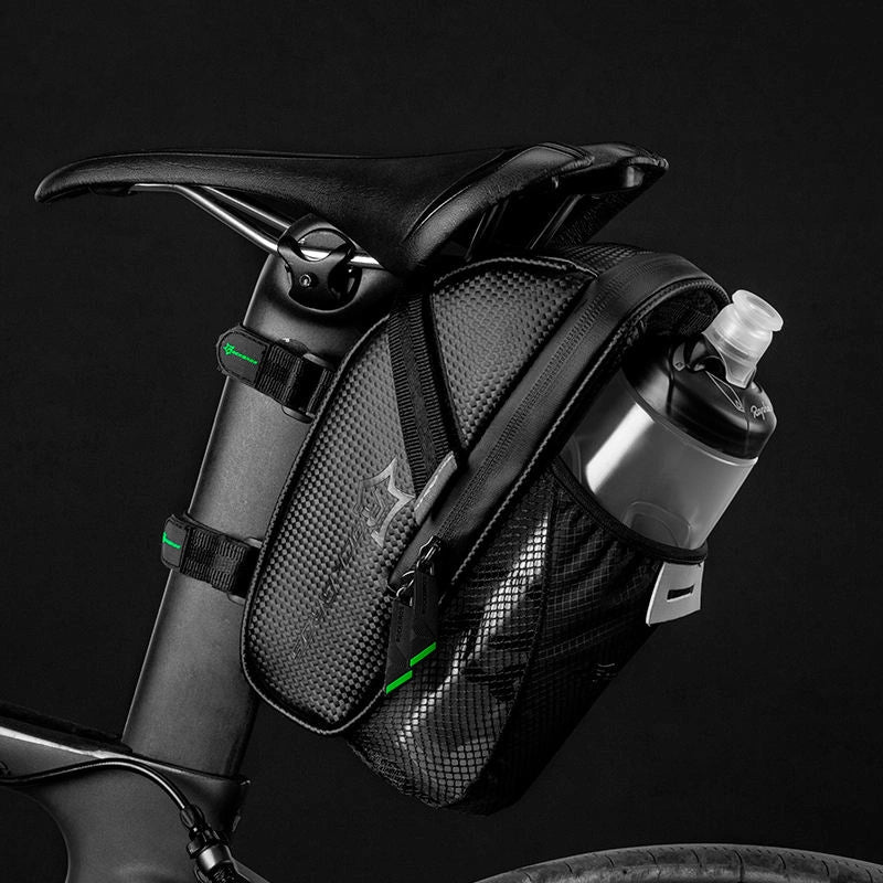 Sakwa rowerowa Rockbros C7-1 wodoodporna z montażem pod siodełko - czarna – zdjęcie 8