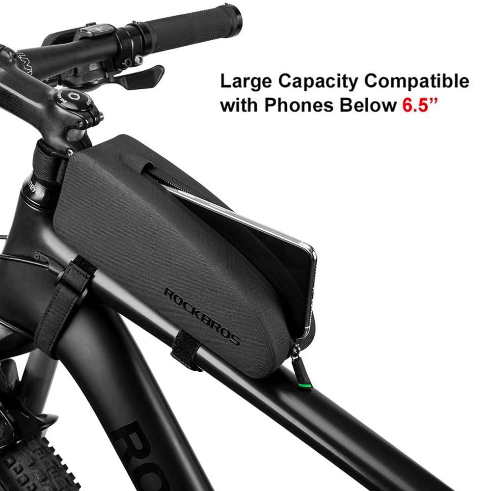 Torba Rockbros AS-019-1 rowerowa na ramę wodoodporna 1.6 l - czarna – zdjęcie 10