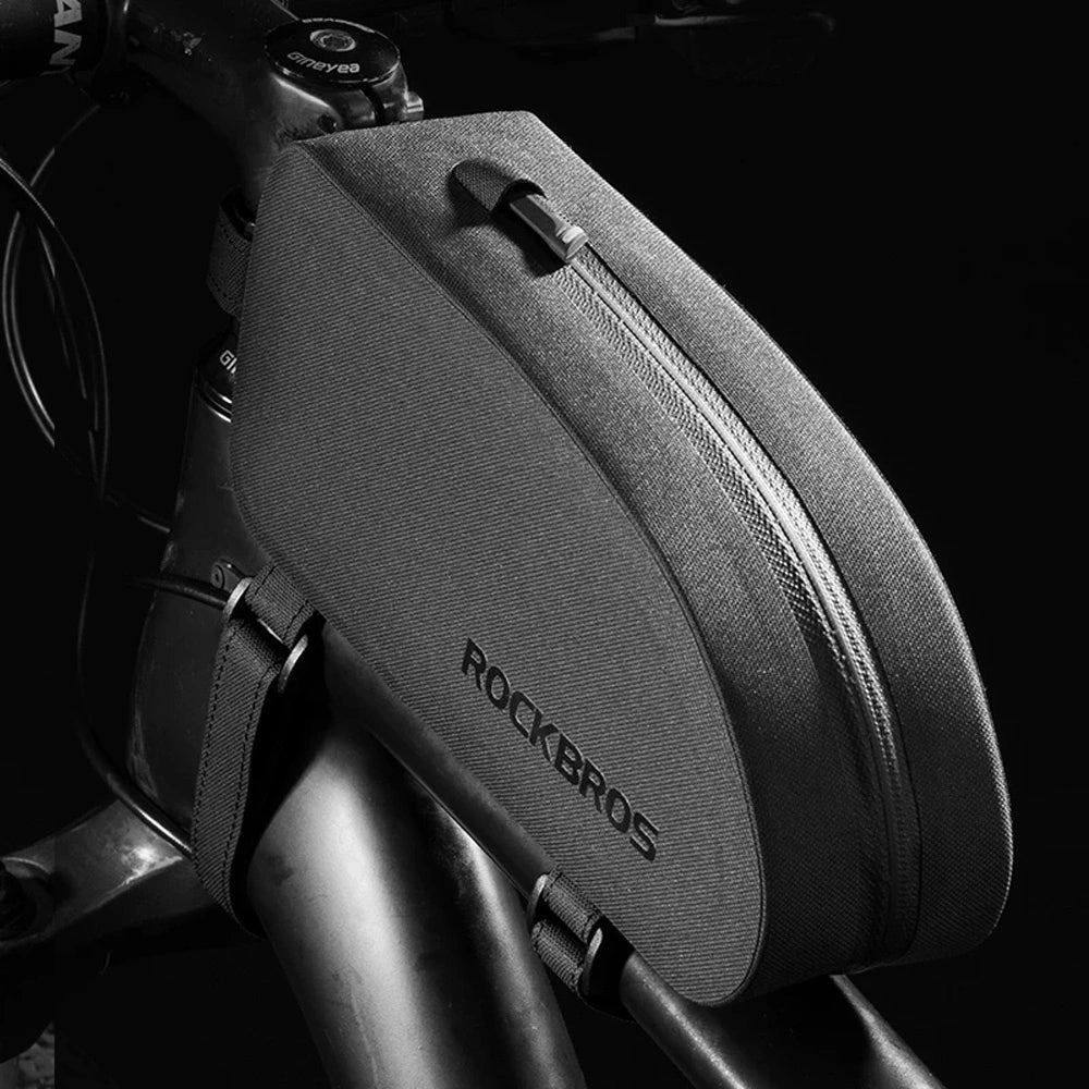 Torba Rockbros AS-019-1 rowerowa na ramę wodoodporna 1.6 l - czarna – zdjęcie 7