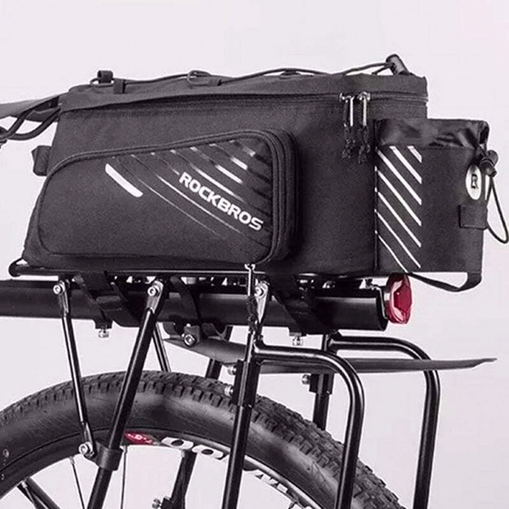 Torba rowerowa Rockbros A9-BK na bagażnik - czarna – zdjęcie 3