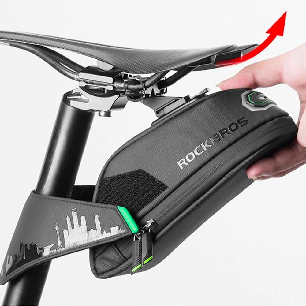 Torba rowerowa Rockbros C27-1 pod siodełko - czarna – zdjęcie 2