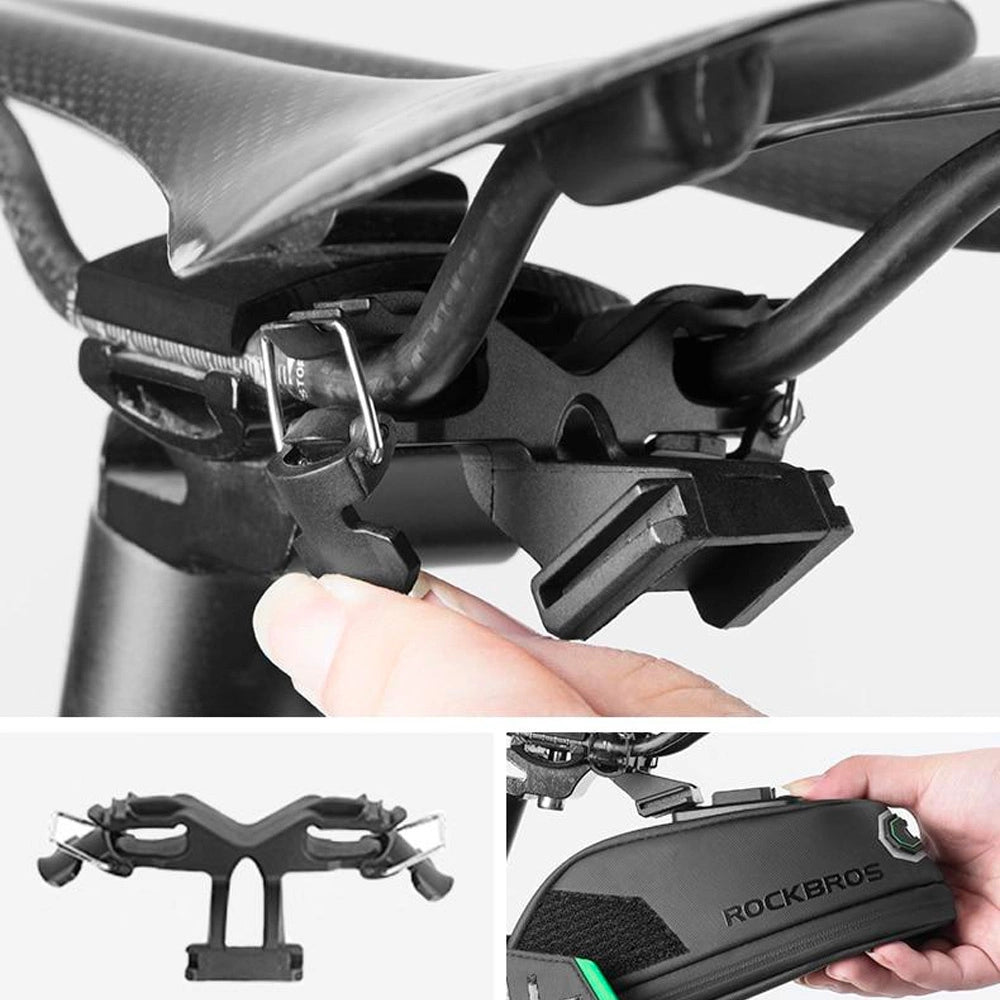 Torba rowerowa Rockbros C27-1 pod siodełko - czarna – zdjęcie 3