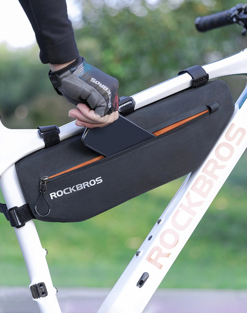 Sakwa rowerowa Rockbros AS-043 na rzepy 3l - czarna – zdjęcie 11