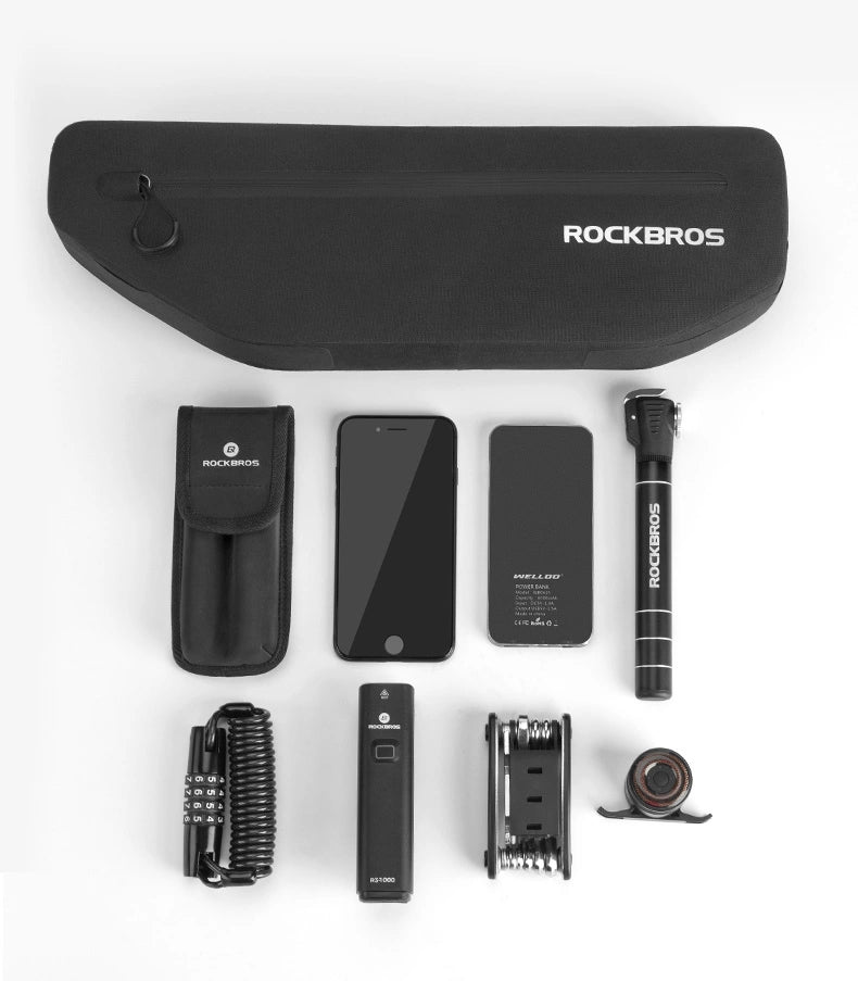 Sakwa rowerowa Rockbros AS-043 na rzepy 3l - czarna – zdjęcie 15