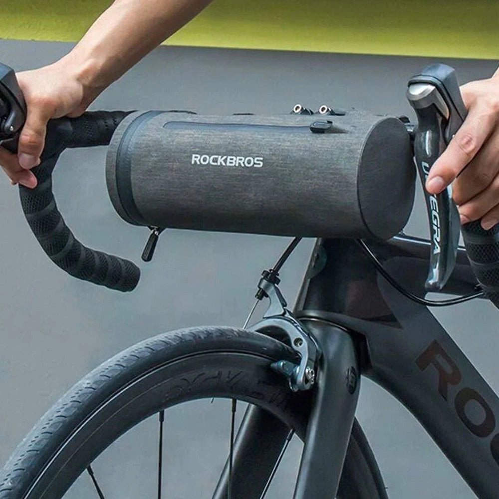 Torba rowerowa Rockbros AS-051 wodoodporna na kierownicę - czarna – zdjęcie 5