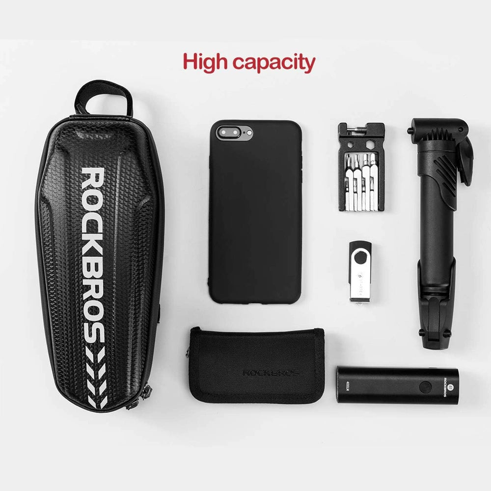Torba rowerowa Rockbros B60 wodoszczelna na ramę - czarna – zdjęcie 3