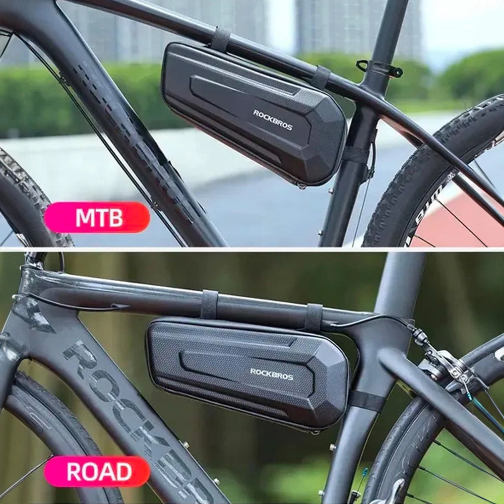 Torba rowerowa Rockbros B67 wodoodporna na ramę - czarna – zdjęcie 5