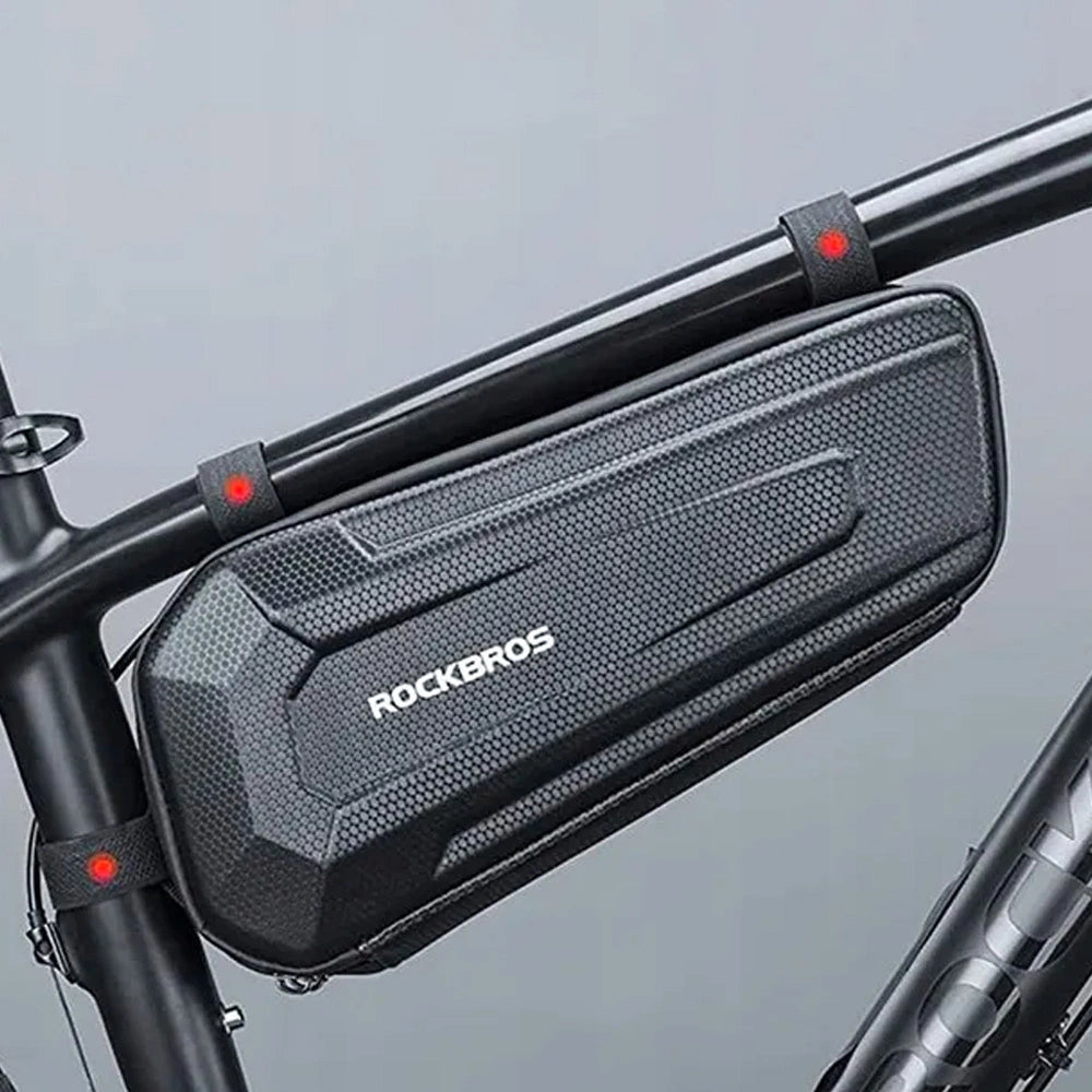 Torba rowerowa Rockbros B67 wodoodporna na ramę - czarna – zdjęcie 6