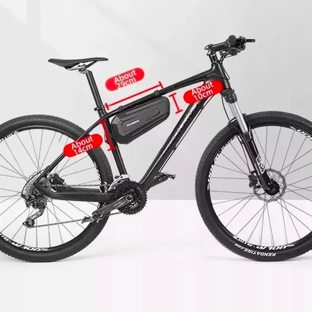 Torba rowerowa Rockbros B67 wodoodporna na ramę - czarna – zdjęcie 9