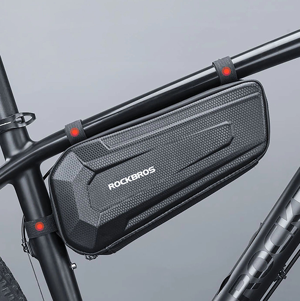 Torba rowerowa Rockbros B66 wodoodporna na ramę - czarna – zdjęcie 10