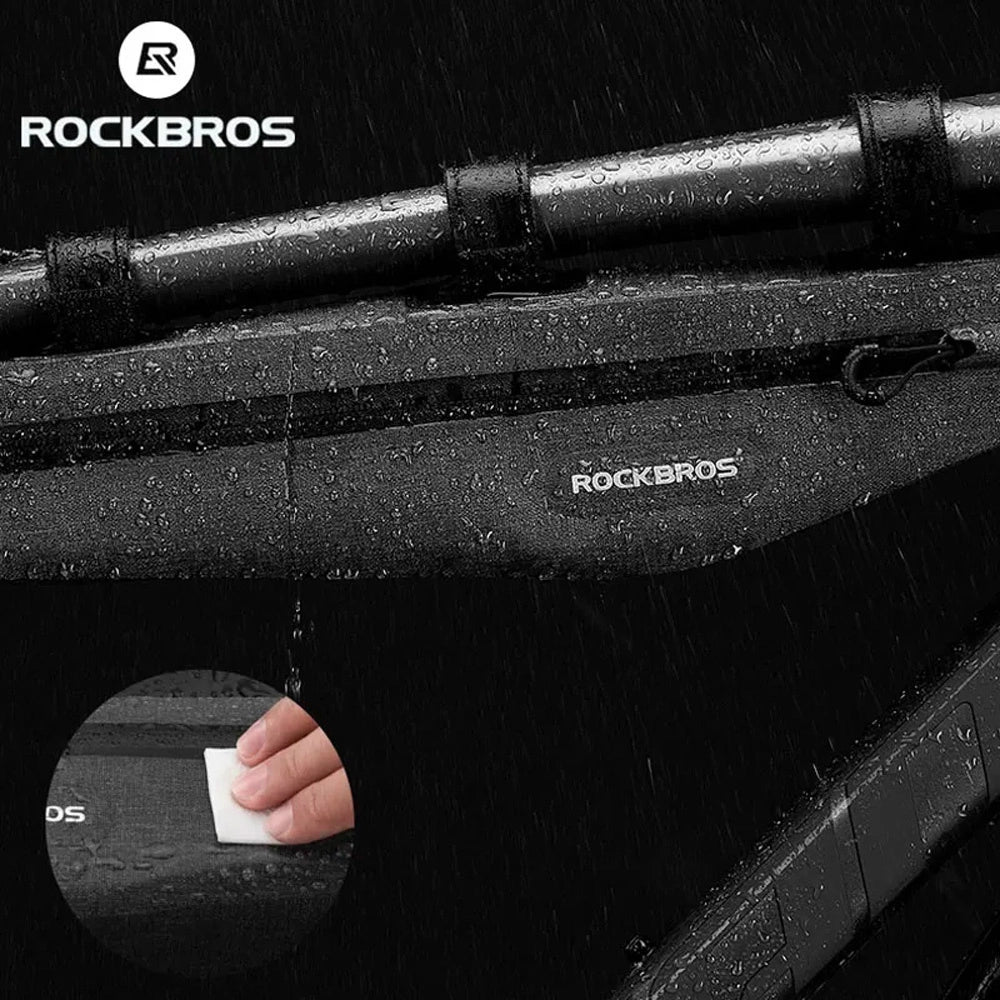 Torba rowerowa Rockbros AS-052 wodoodporna na ramę - szara – zdjęcie 3