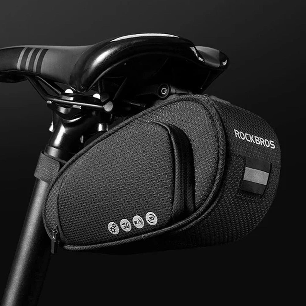 Torba rowerowa Rockbros C40 pod siodełko - czarna – zdjęcie 9