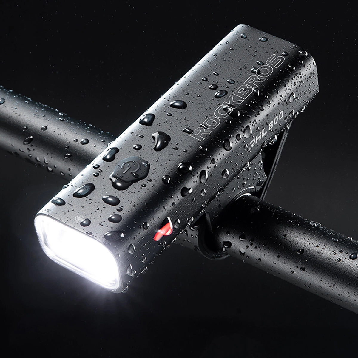 Lampka rowerowa przednia Rockbros 24710012001 800 lm + kabel - czarna – zdjęcie 15