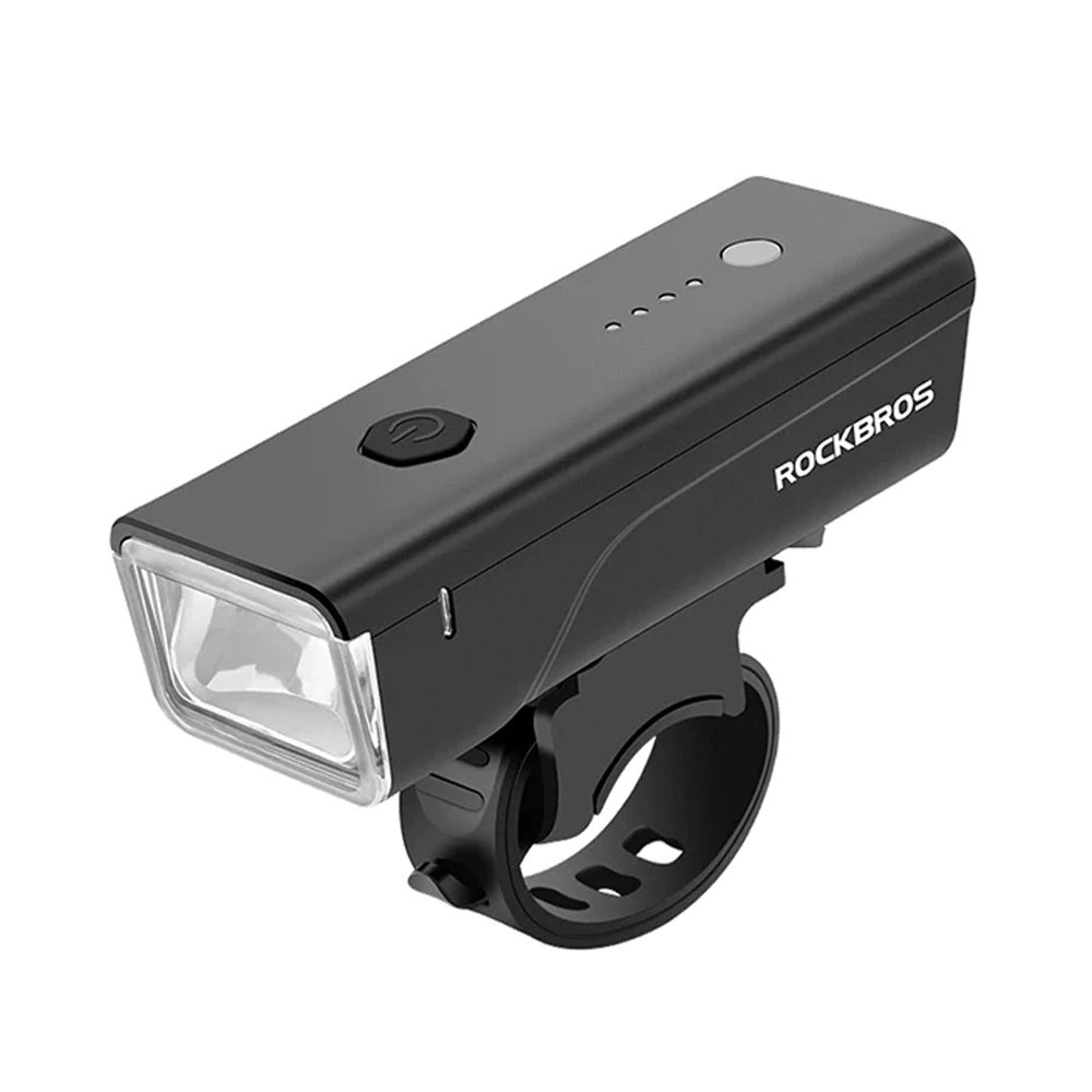 Lampka rowerowa przednia Rockbros 24510003001 260 lm + kabel - czarna