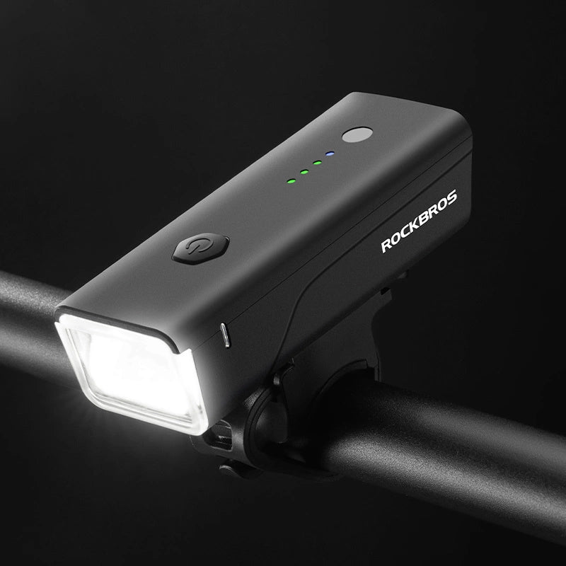 Lampka rowerowa przednia Rockbros 24510003001 260 lm + kabel - czarna – zdjęcie 12