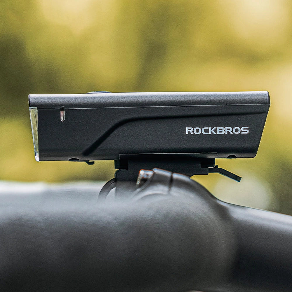 Lampka rowerowa przednia Rockbros 24510003001 260 lm + kabel - czarna – zdjęcie 3