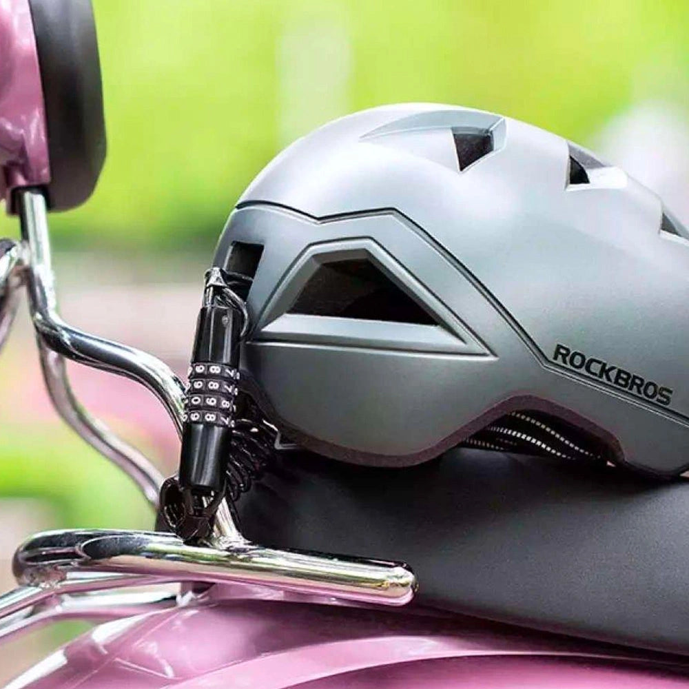 Zapięcie rowerowe Rockbros T609 na szyfr 1,5m - czarne – zdjęcie 5