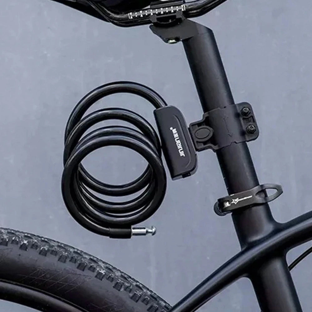 Zapięcie rowerowe Rockbros RKS515-BK na klucz 1,1m - czarne – zdjęcie 3