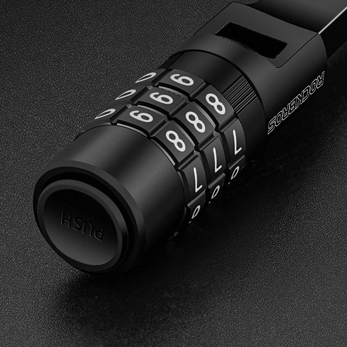 Zapięcie rowerowe Rockbros 3240001001 na szyfr 0,5m - czarne – zdjęcie 11