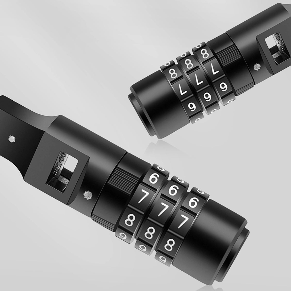 Zapięcie rowerowe Rockbros 3240001001 na szyfr 0,5m - czarne – zdjęcie 12