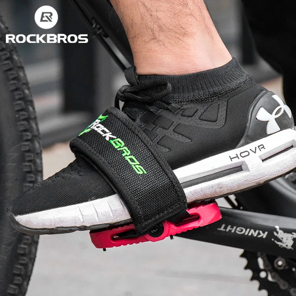 Paski do pedałów rowerowych Rockbros GZT1001BK 2 szt. - czarne – zdjęcie 3