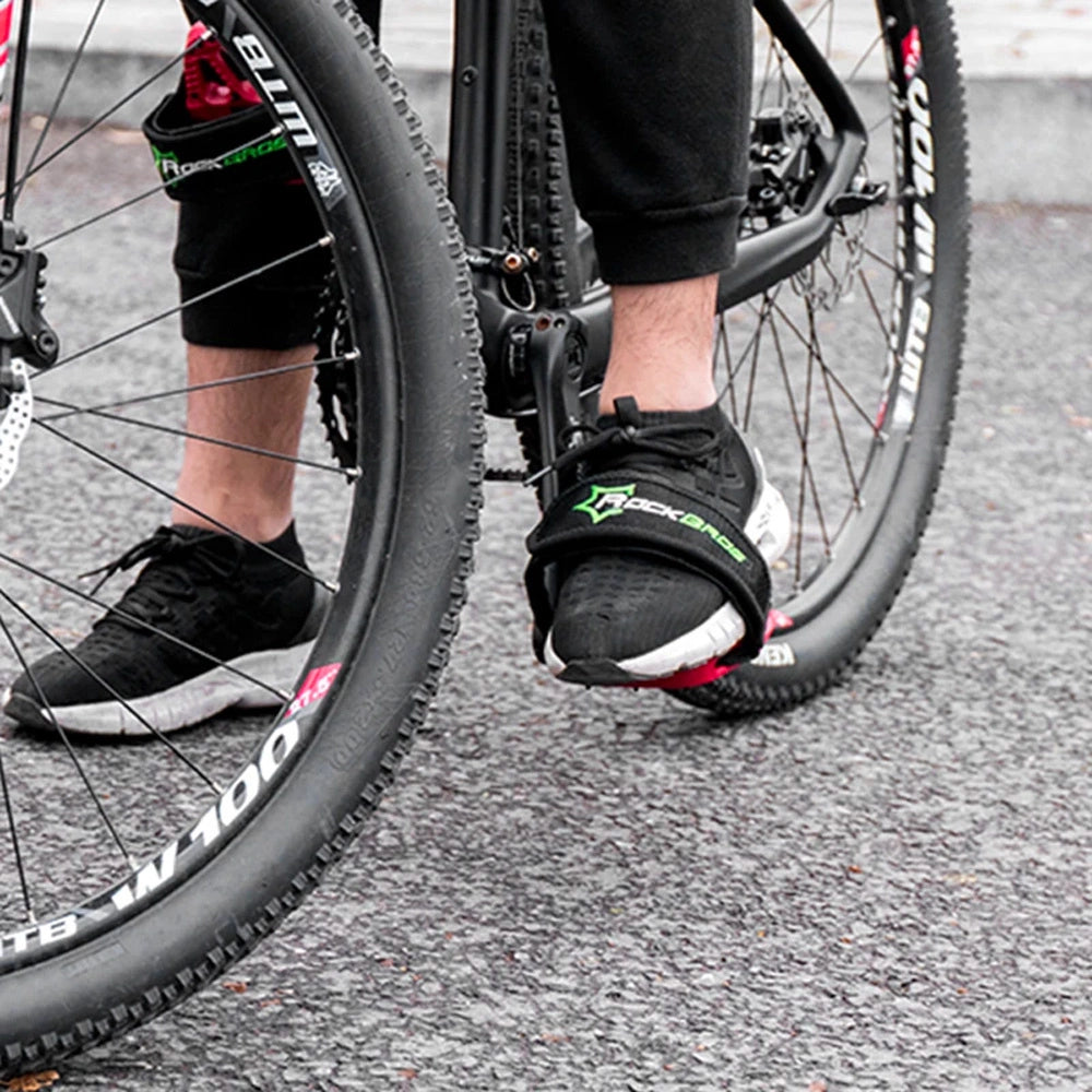 Paski do pedałów rowerowych Rockbros GZT1001BK 2 szt. - czarne – zdjęcie 7