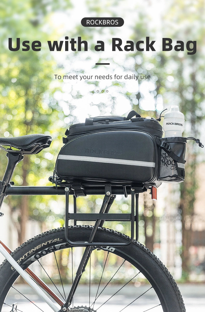 Bagażnik rowerowy Rockbros 33210004001 z półką - czarny – zdjęcie 16