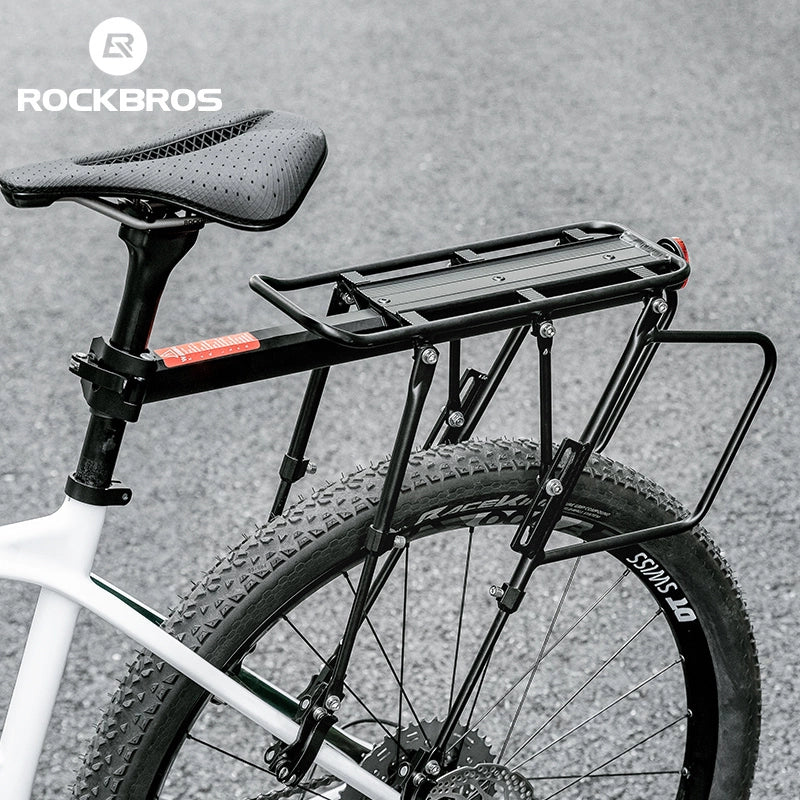 Bagażnik rowerowy Rockbros 33210004001 z półką - czarny – zdjęcie 2