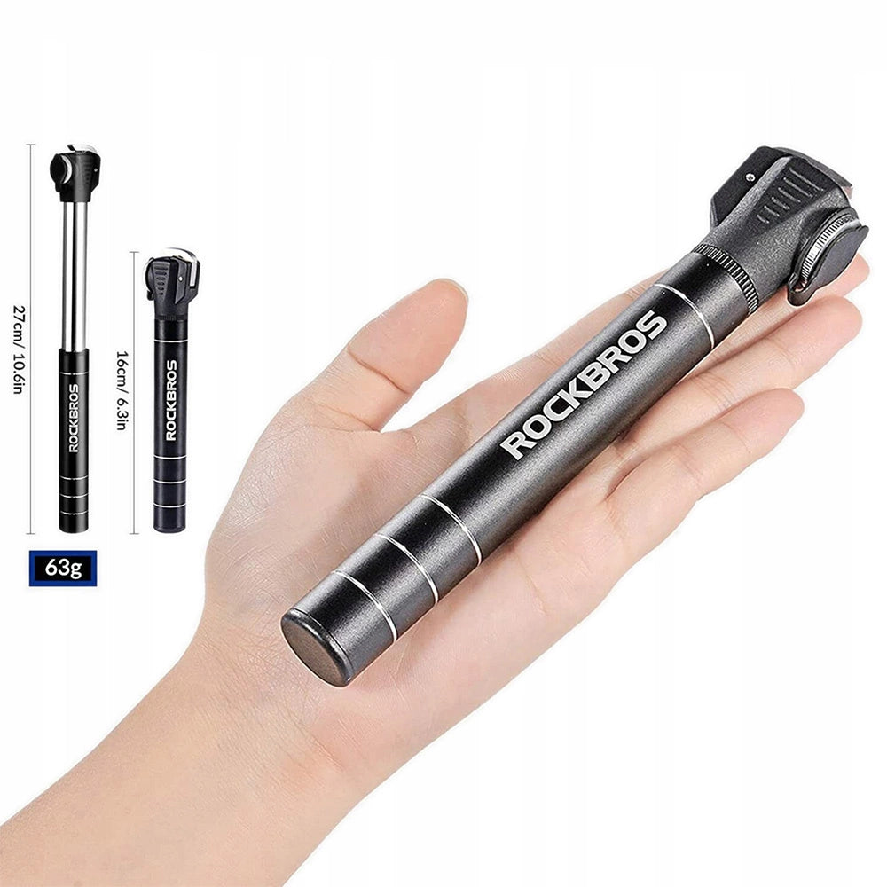 Pompka rowerowa Rockbros JG-1040B mała - czarna – zdjęcie 2