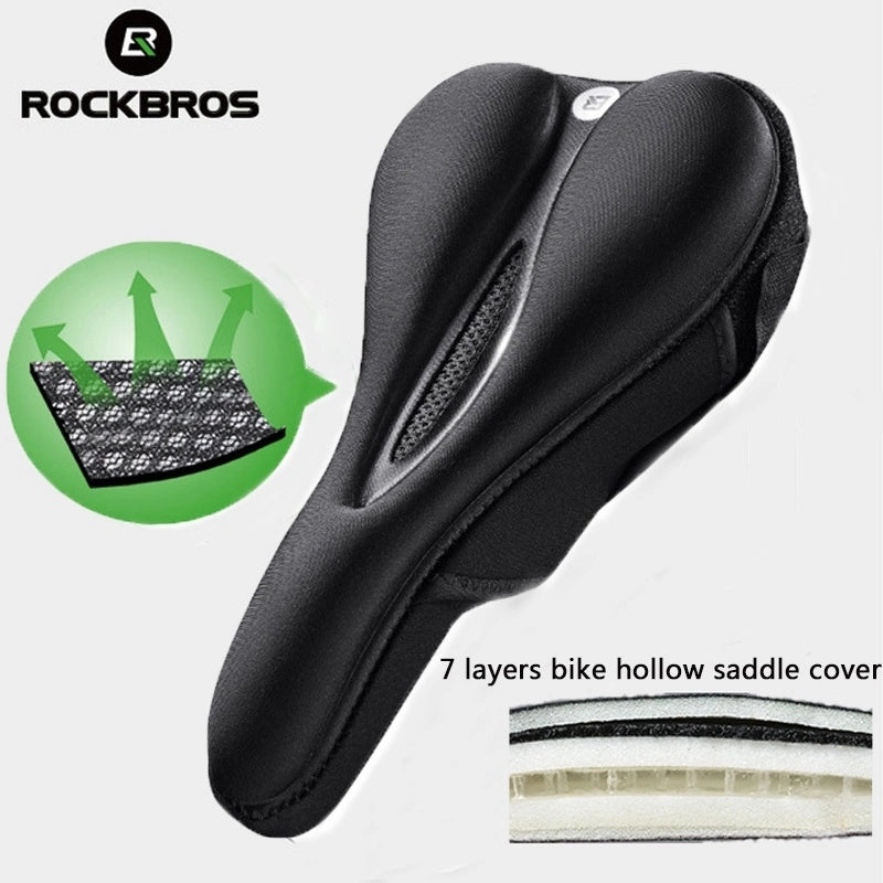 Żelowy pokrowiec na siodełko rowerowe Rockbros LF047-S z silikonu rozmiar M – zdjęcie 3