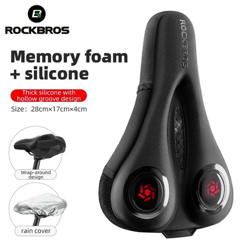 Pokrowiec na siodełko Rockbros LF044R + osłona przeciwdeszczowa – zdjęcie 2