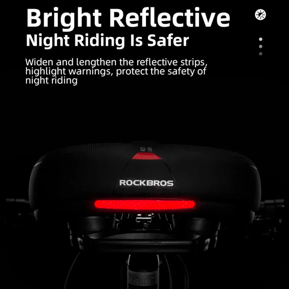 Siodełko rowerowe Rockbros AQ-6090R - czarno-czerwone – zdjęcie 6