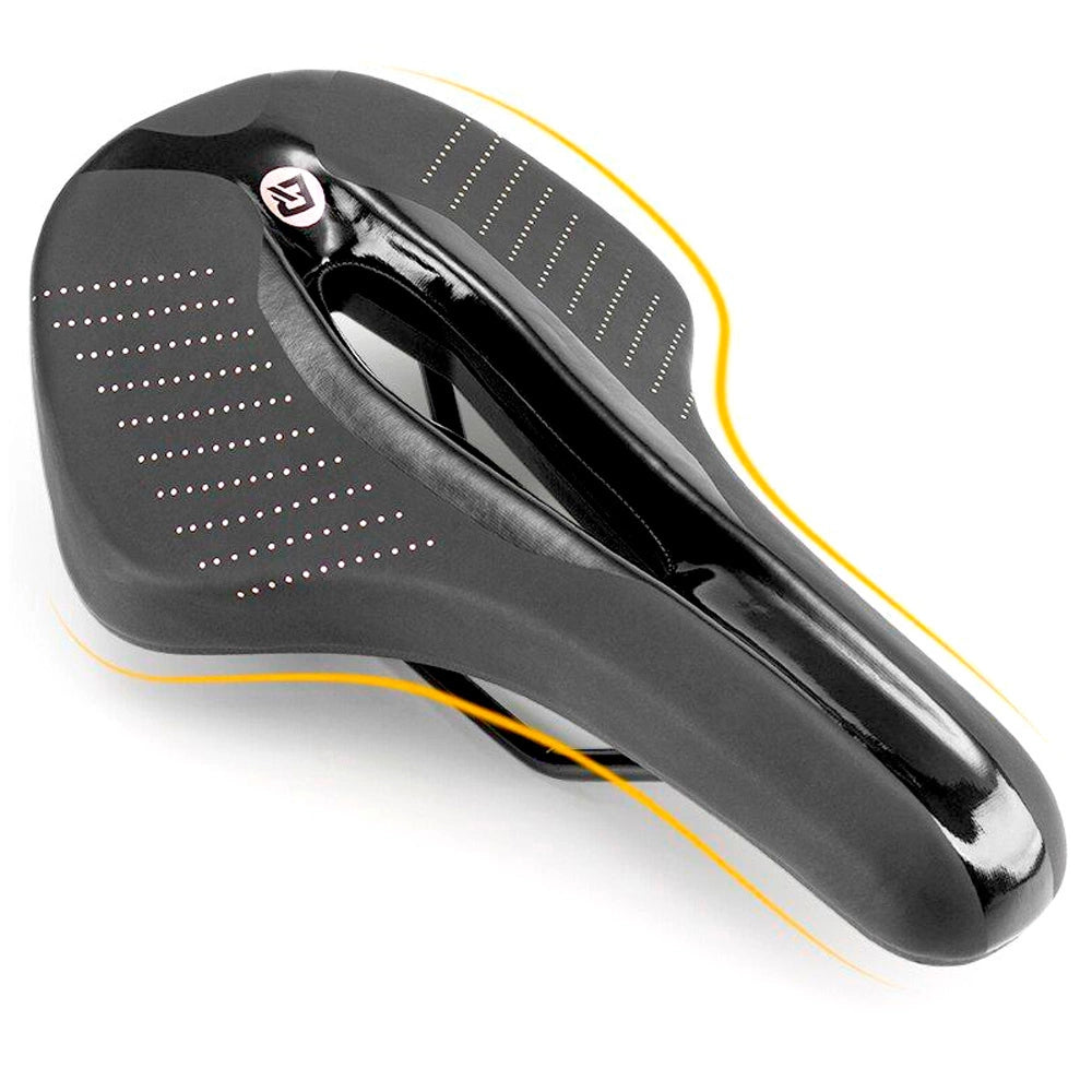 Siodełko rowerowe Rockbros 38210005001 piankowe MTB - czarne – zdjęcie 2