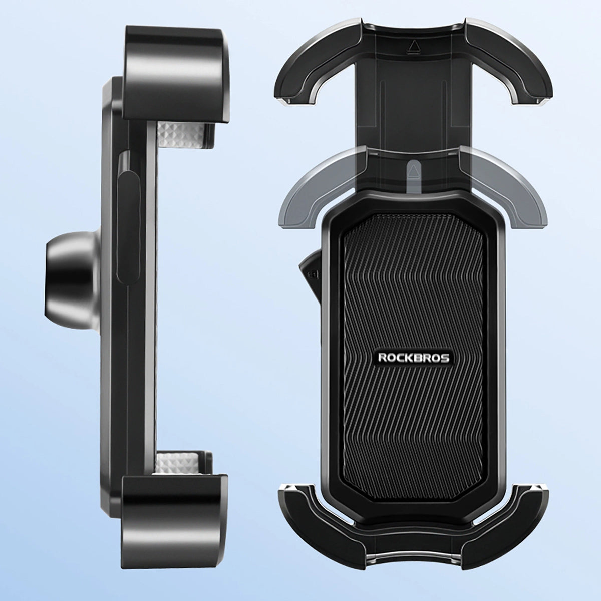 Uchwyt na telefon Rockbros 25210032005 do motocyklu na lusterko - czarny – zdjęcie 12