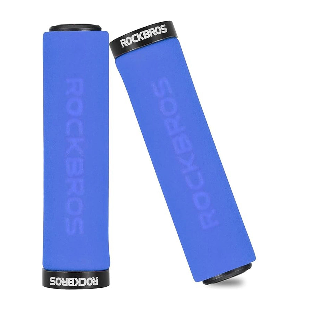 Uchwyty rowerowe Rockbros BT1001BLBK z na kierownicę - niebiesko-czarne