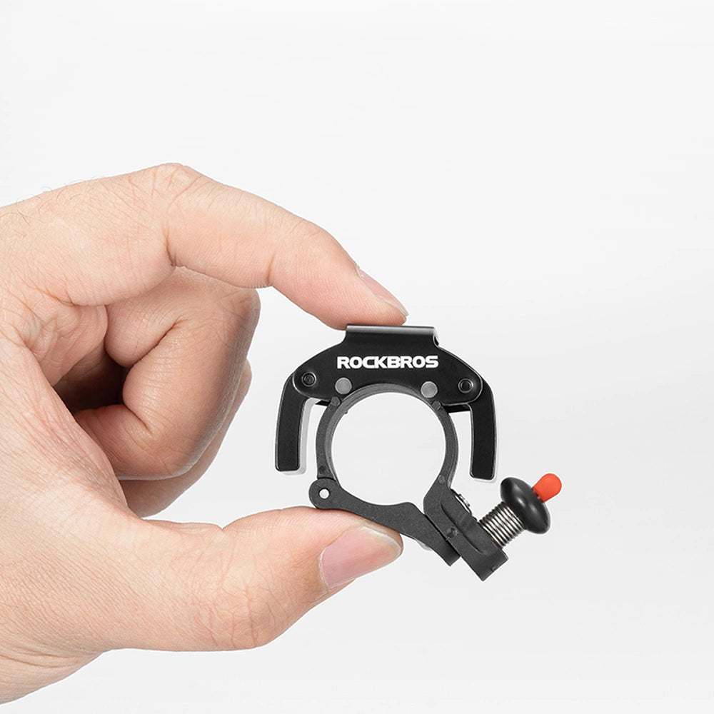 Dzwonek rowerowy Rockbros 34210006001 kształt C - czarny – zdjęcie 4