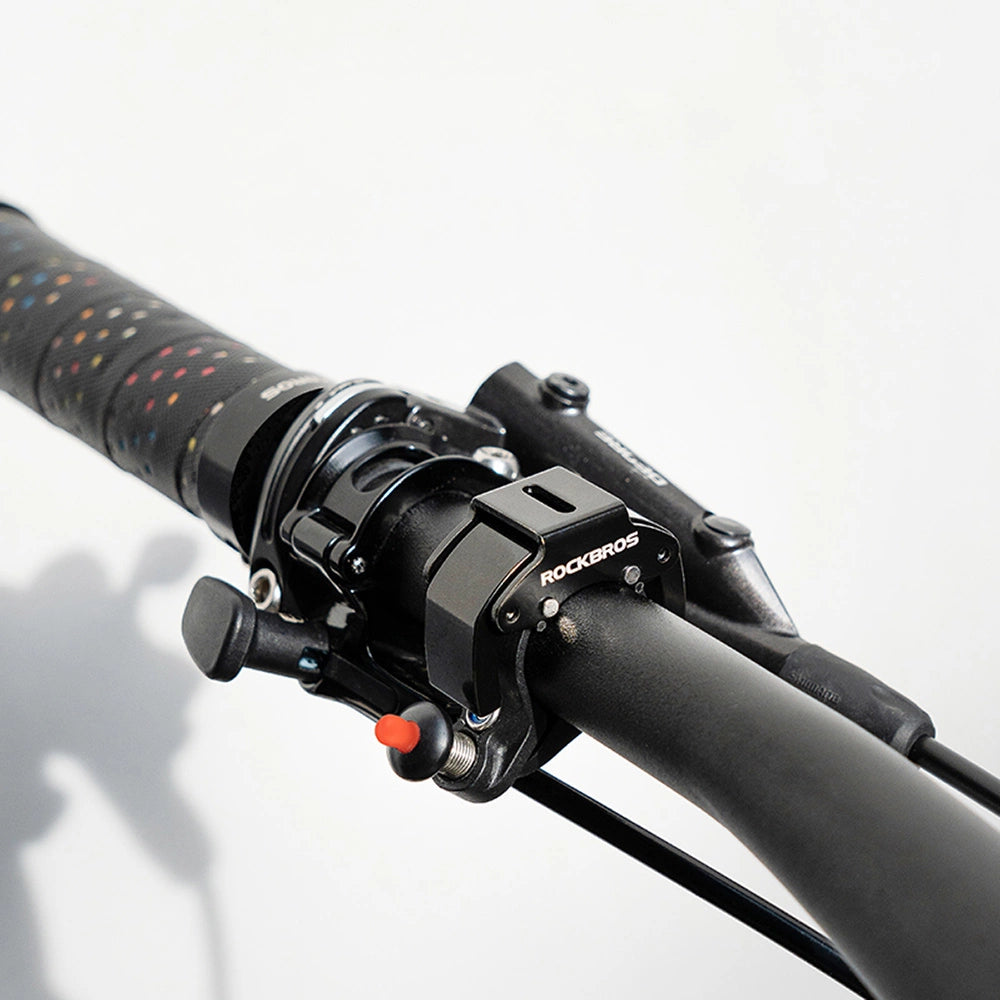 Dzwonek rowerowy Rockbros 34210006001 kształt C - czarny – zdjęcie 2
