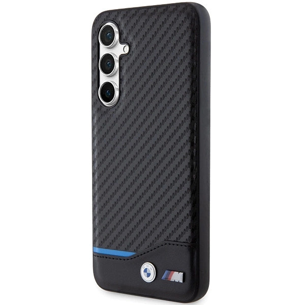 Etui BMW Leather Carbon na Samsung Galaxy S23 FE - czarne – zdjęcie 2